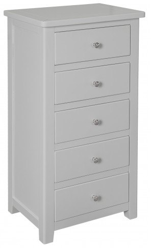 Chilford Grey Collection 5 Drawer Narrow Chest 