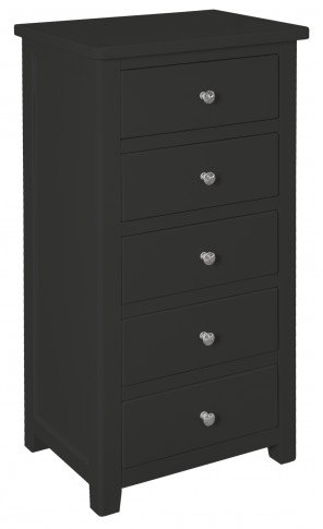 Chilford Charcoal Collection 5 Drawer Narrow Chest 