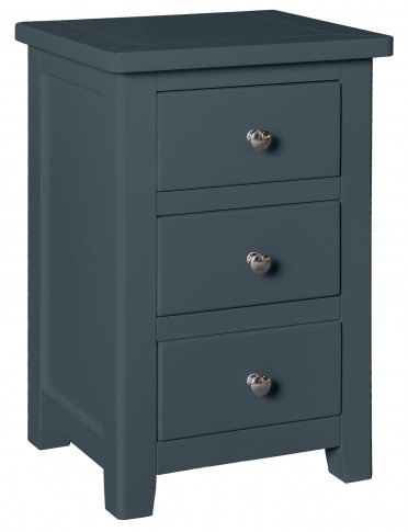 Chilford Blue  Collection 3 Drawer Bedside 