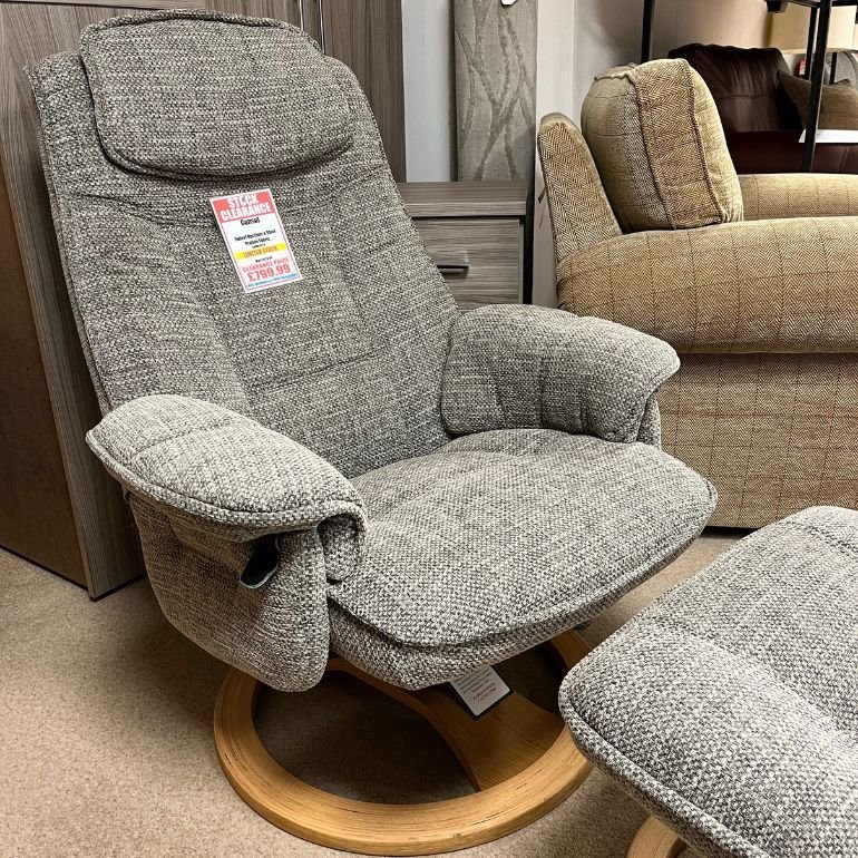 Consul Swivel Recliner & Stool