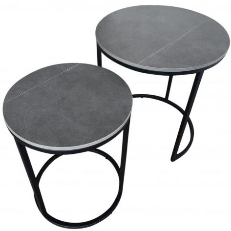 Metro Round Nest Of Lamp Tables