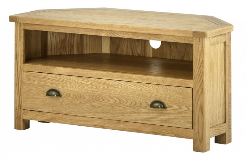 Tiverton Corner TV Cabinet - Oak