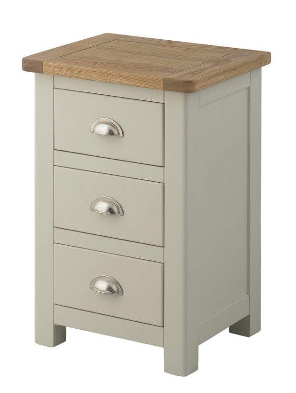 Tiverton Bedroom Bedside Cabinet - Stone