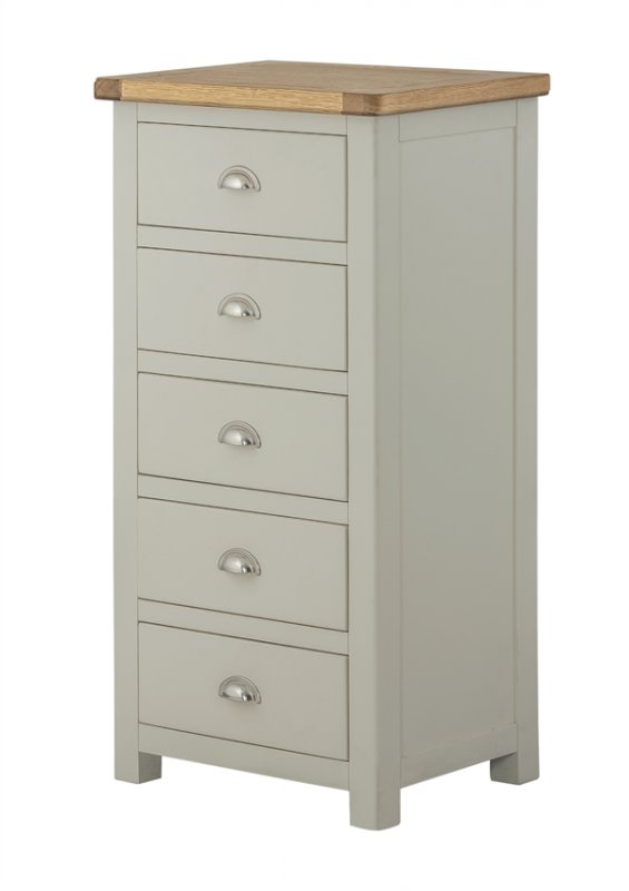 Tiverton Bedroom Wellington Chest - Stone