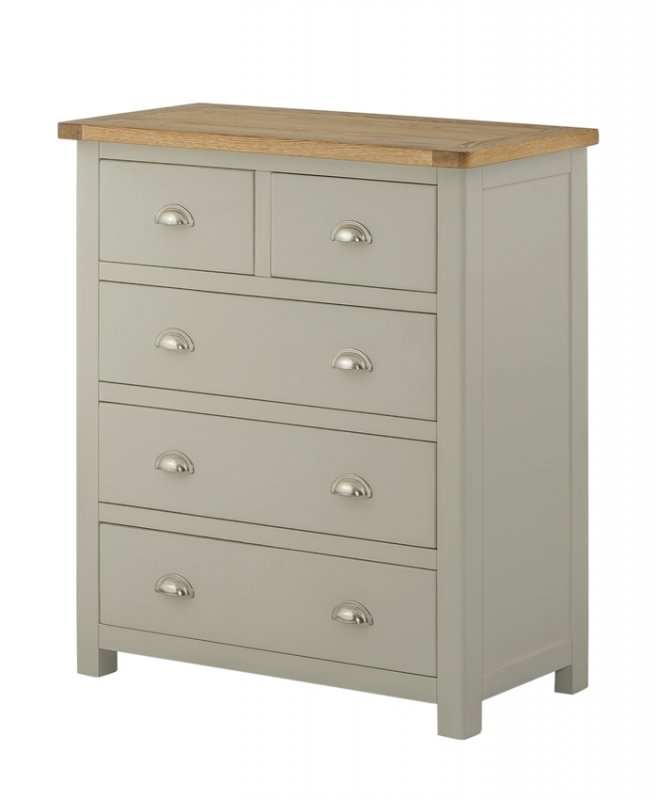 Tiverton Bedroom 2+3 Chest - Stone