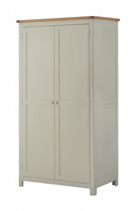 Tiverton Bedroom 2 Door Wardrobe - Stone