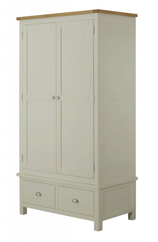 Tiverton Bedroom Gents Wardrobe - Stone