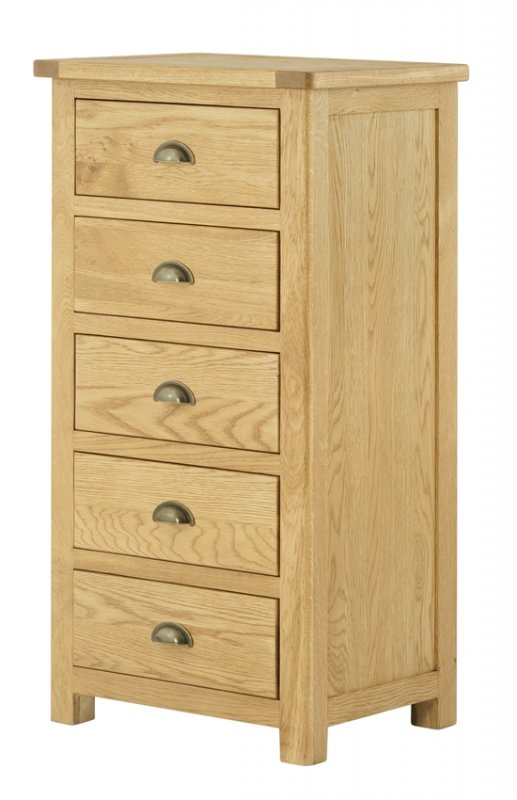 Tiverton Bedroom Wellington Chest - Oak