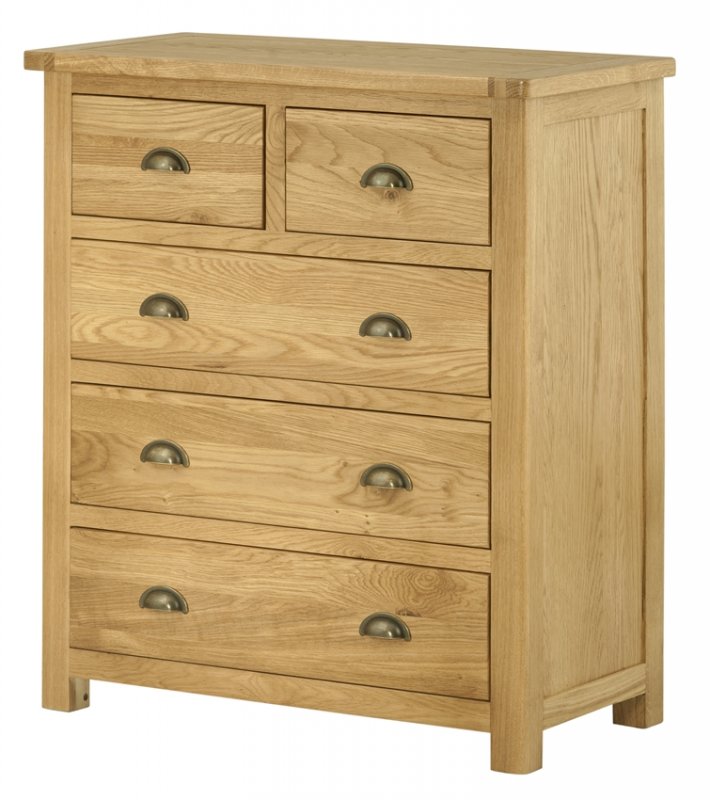 Tiverton Bedroom 2+3 Chest - Oak