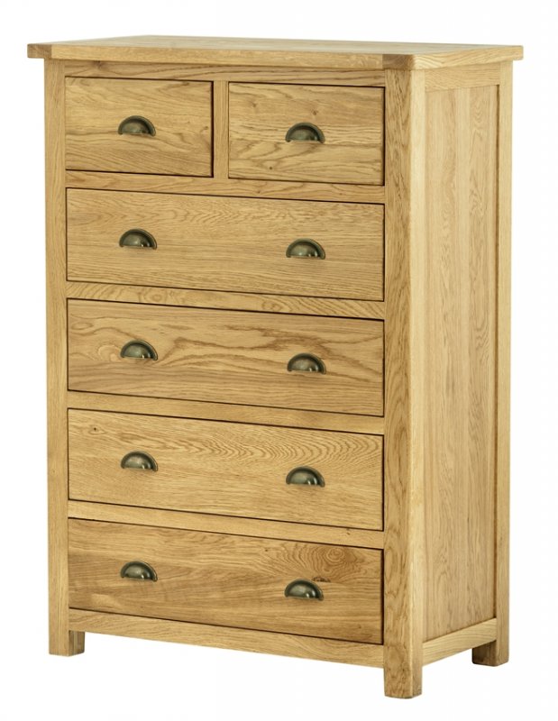 Tiverton Bedroom 2+4 Chest - Oak