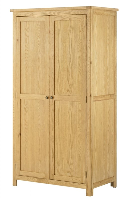 Tiverton Bedroom 2 Door Wardrobe - Oak