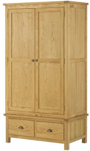 Tiverton Bedroom Gents Wardrobe - Oak