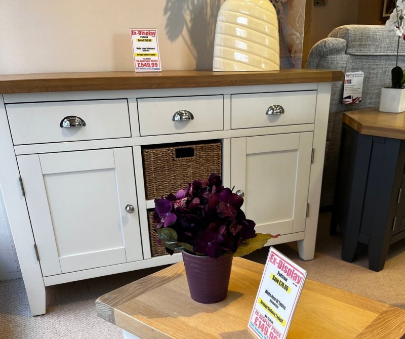 Padstow White Large Sideboard