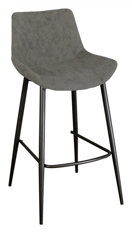 Piper Collection Barstool - Antique Grey PU
