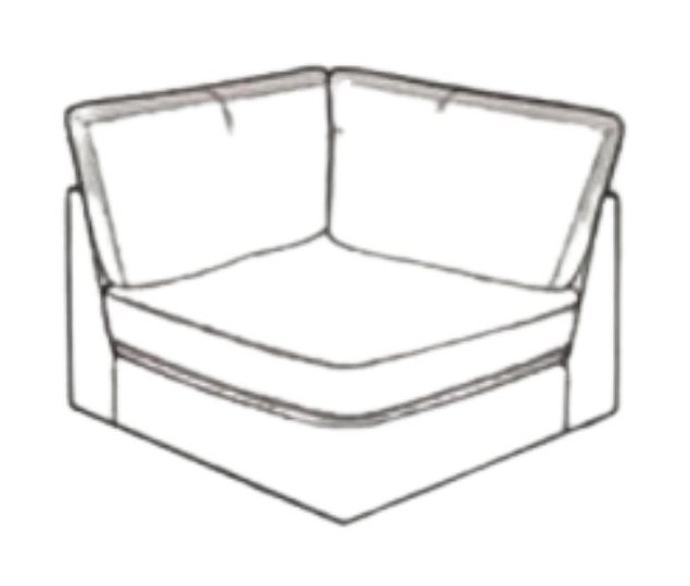 Avarda Sofa Collection Corner Box - C Grade Fabric Standard Back