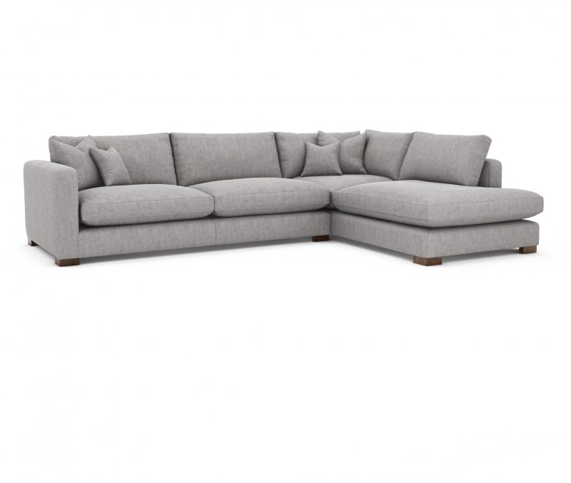 Kobe Collection Large Corner Sofa - Left Hand Facing - Foam Seats -B Grade Fabric