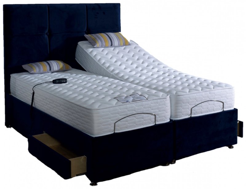 90cm Wide x 200cm Long - Non Storage Base & Mattress - One Piece Base