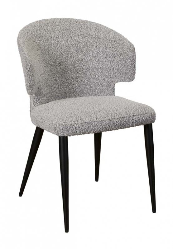 Dining Chair B - Grey Boucle