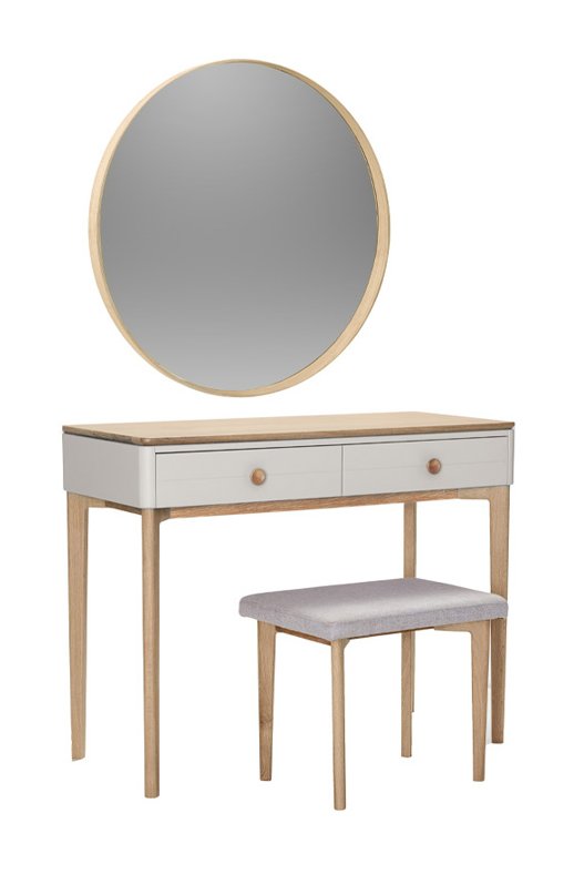 Larvik Bedroom Collection  Cashmere and Oak Dressing Table