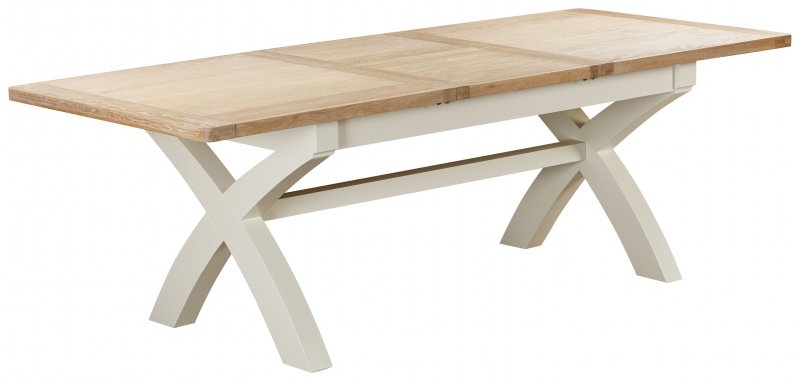 Banham Painted Dining 180cm 240cm Cross Leg Dining Table