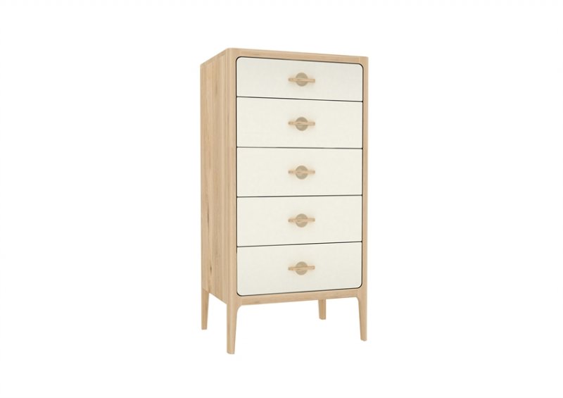 Jardino Bedroom Collection Tall chest of 5 drawers