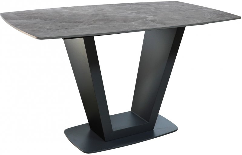 Veneto 135cm Compact Dining Table - Grey
