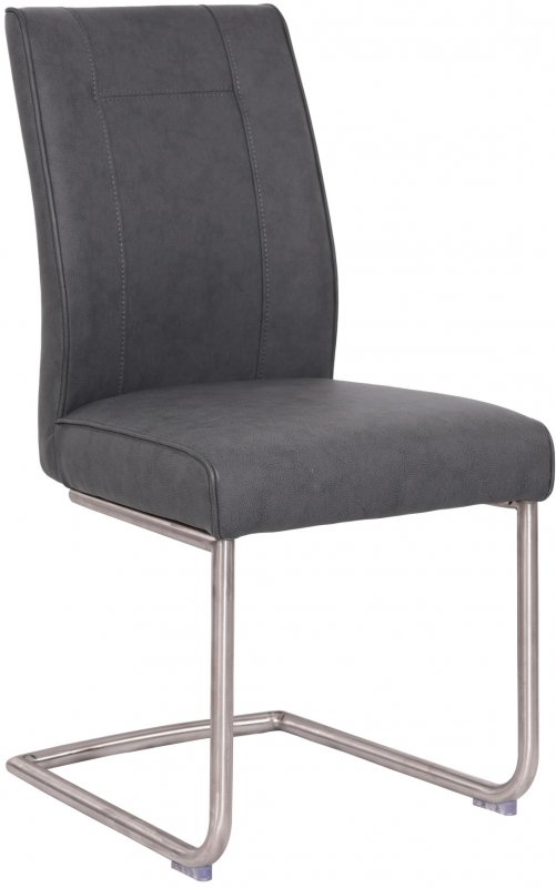 Veneto Contour Dining Chair - Dark Grey