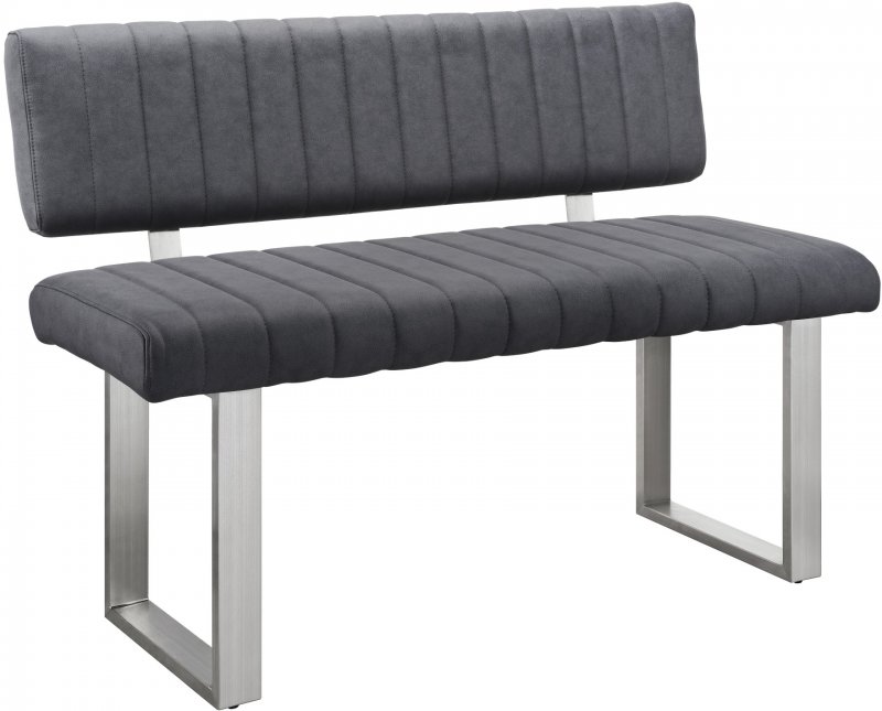 Veneto Side Bench - Dark Grey