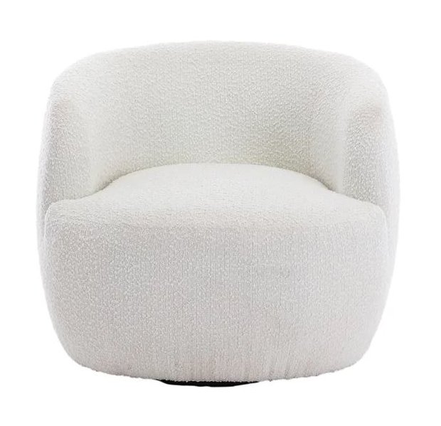 Brock Swivel Accent Chair - Ivory