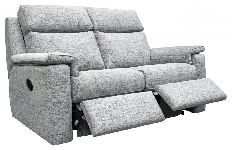 Small Sofa Manual Recliner DBL Fabric - W