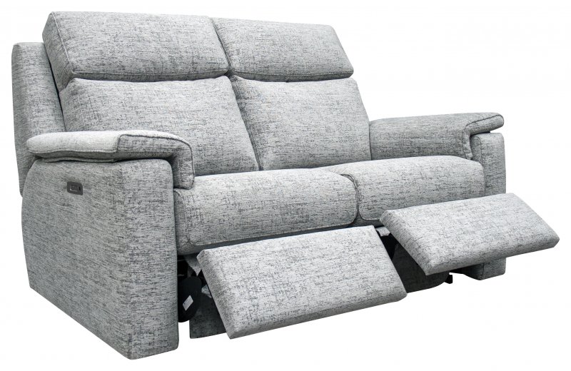 Small Sofa Electric Recliner DBL with USB Fabric - W