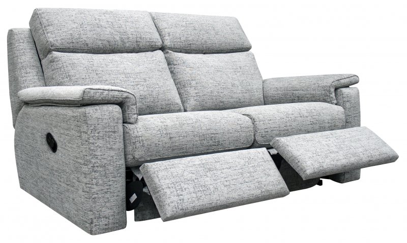 G Plan Ellis Collection Large Sofa Manual Recliner DBL Fabric - W