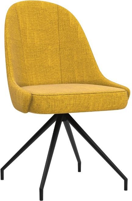 Miami Swivel Dining Chair - Ochre Yellow