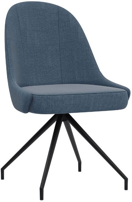 Miami Swivel Dining Chair - Blue