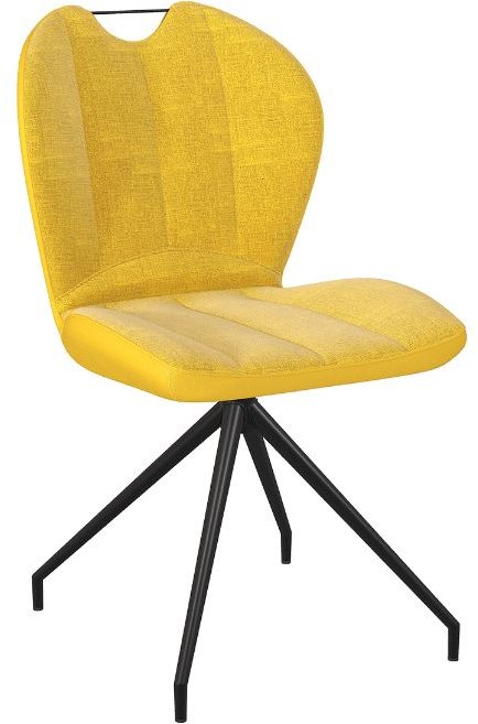 Swivel Dining Chair - Ochre Yellow