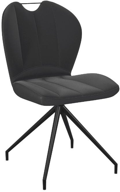 New York Swivel Dining Chair - Charcoal 