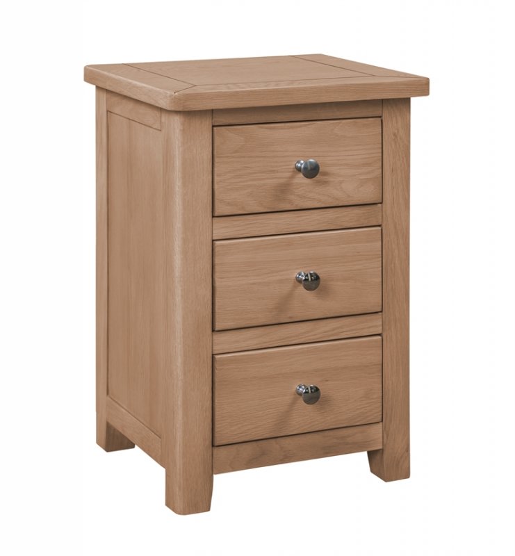 Chilford Oak Collection Bedside Cabinet - Oak