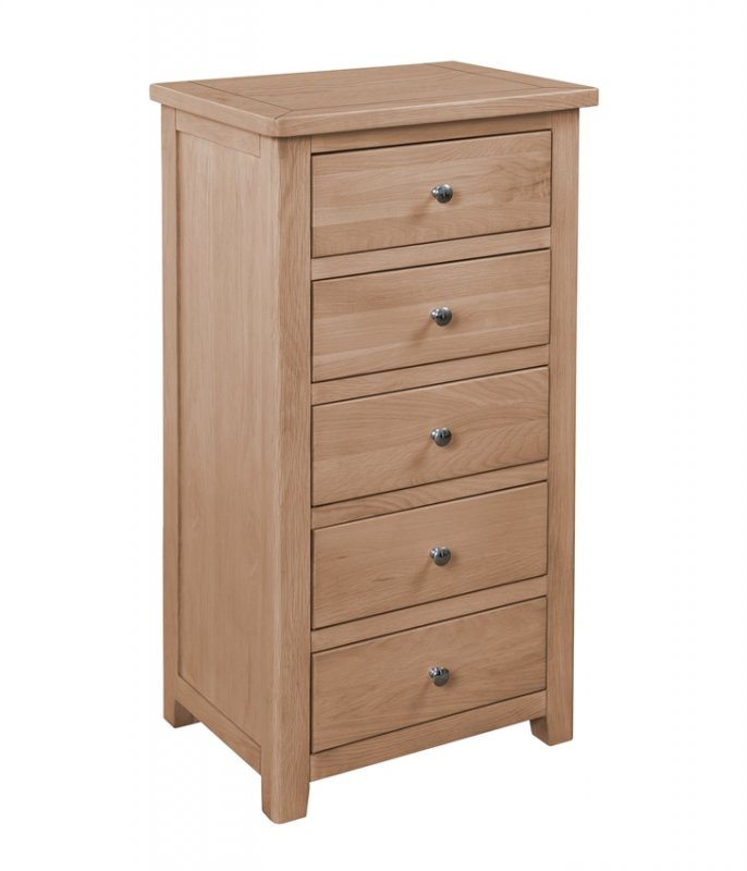 Chilford Oak Collection Wellington Chest - Oak