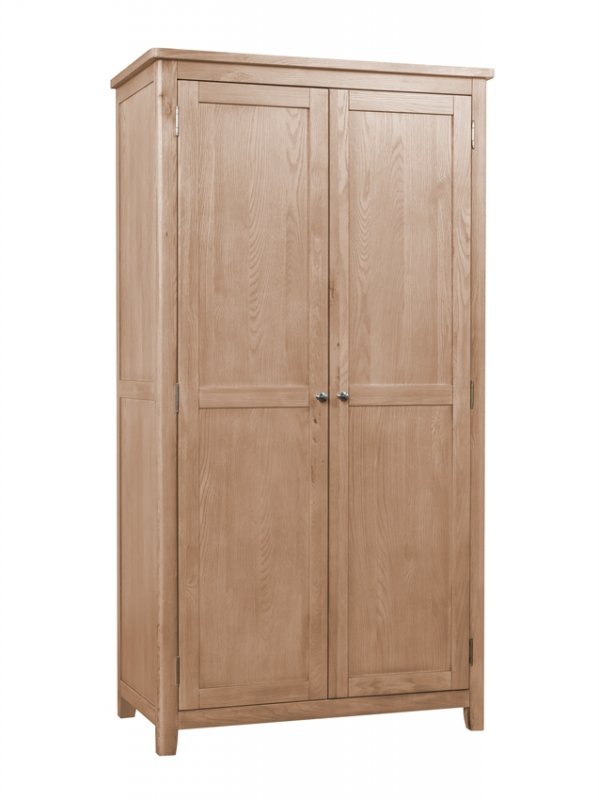 Chilford Oak Collection 2 Door Wardrobe - Oak