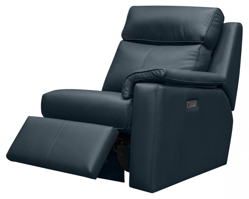 Small RHF Power Recliner Unit Leather - L