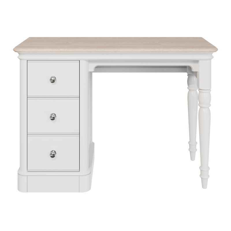 Single Pedestal Dressing Table - Soft Close Drawers