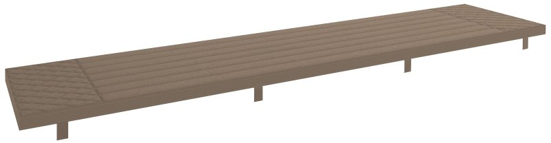 Conrad Collection 180cm Bench Seat Pad - Taupe