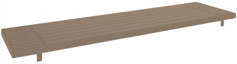 Conrad Collection 140cm Bench Seat Pad - Taupe