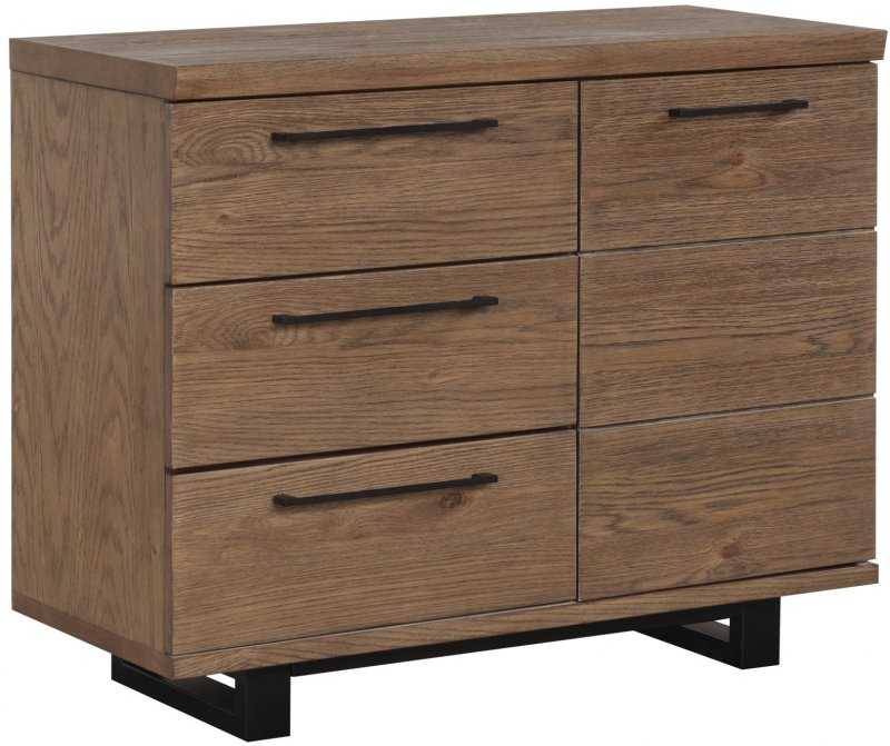 Conrad Collection Small Sideboard - 1 Door 3 Drawer