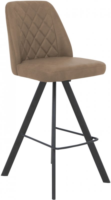 Conrad Collection Swivel Bar Stool - Taupe