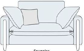 Ryker Collection Snuggler Chair B Grade Fabric