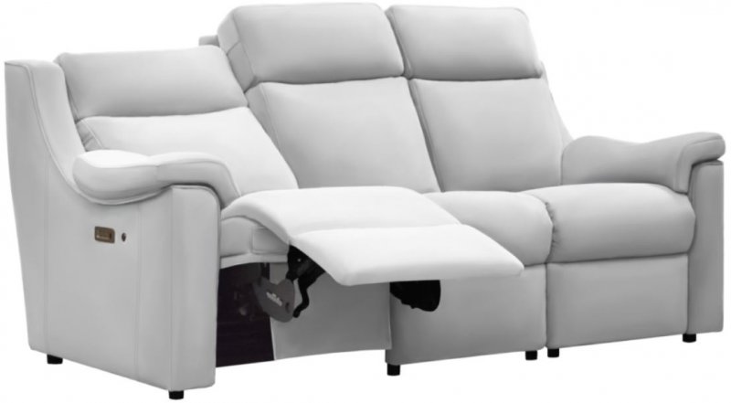 Double Manual Recliner 3 Seater Sofa - With heated seats  A