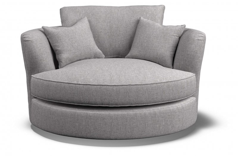 Cuddler Swivel Chair - C Grade Fabric Standard Back