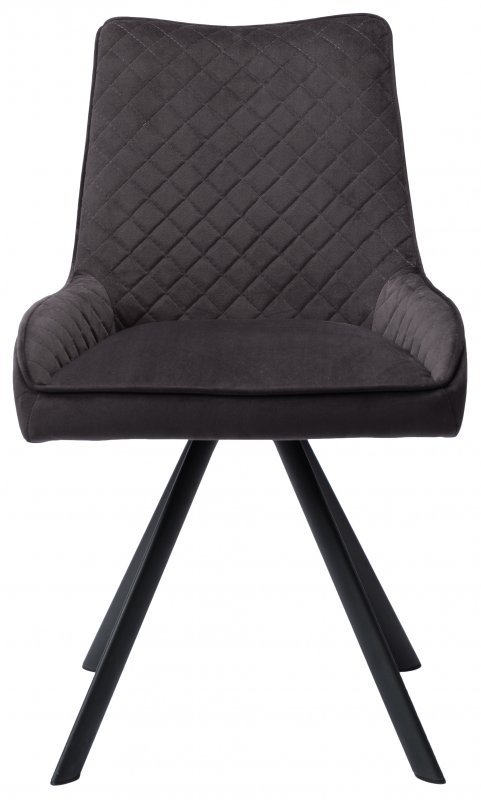 Set of 6 Lusso Dark Grey Dining Chair