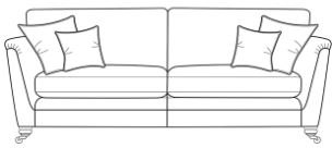 Livingstone Collection Grand Sofa - CLASSIC BACK D Grade Fabric